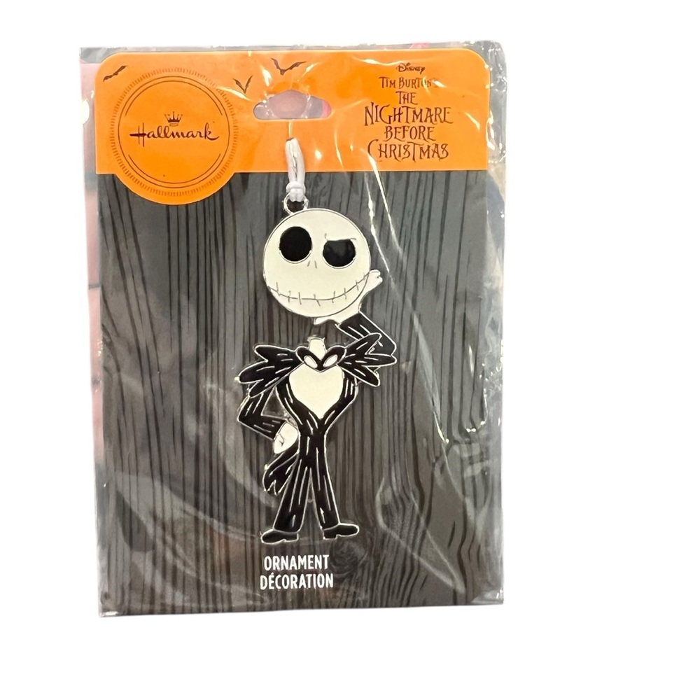 Hallmark Disney’s Jack Skellington Nightmare Christmas Ornament Metal Enamel NEW